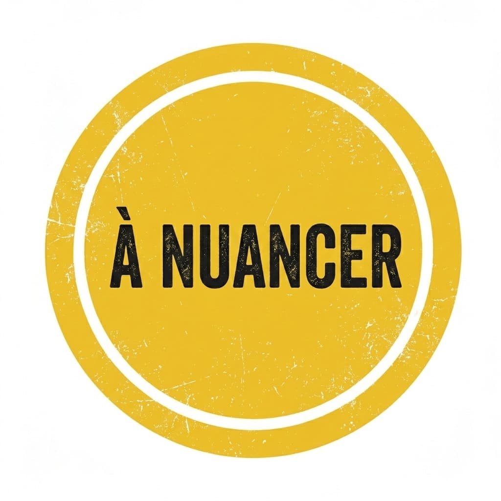 ⚠️ À nuancer